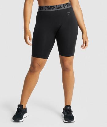 Pantalones Cortos Gymshark Fit Seamless Cycling Mujer Negras | CO 2765AHK